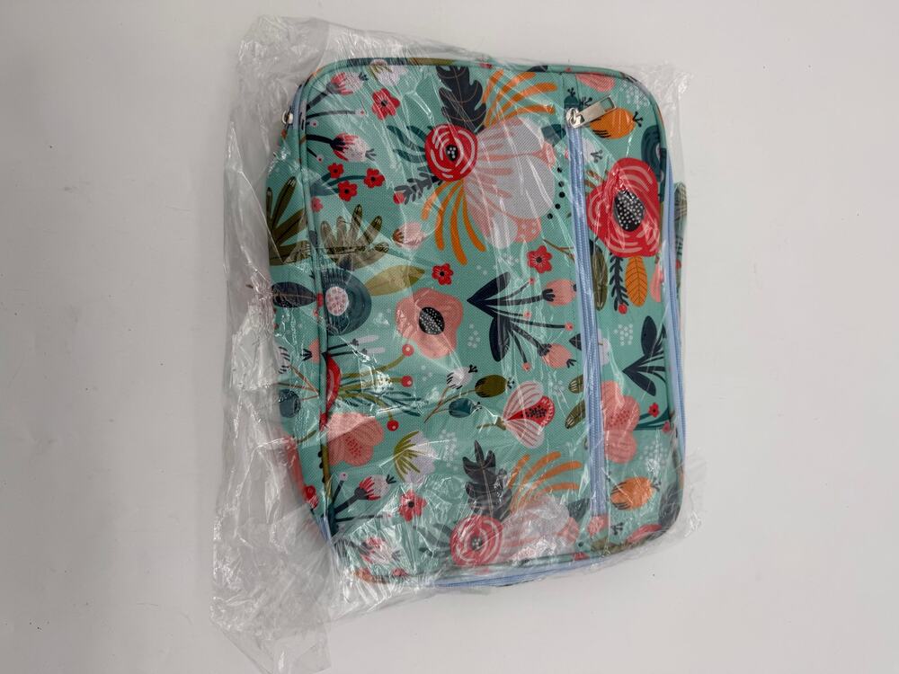 Bible Bag floral with tabs and markers